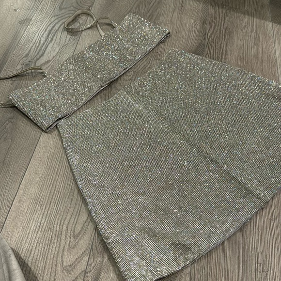 White fox boutique sparkly SET - Picture 3 of 3